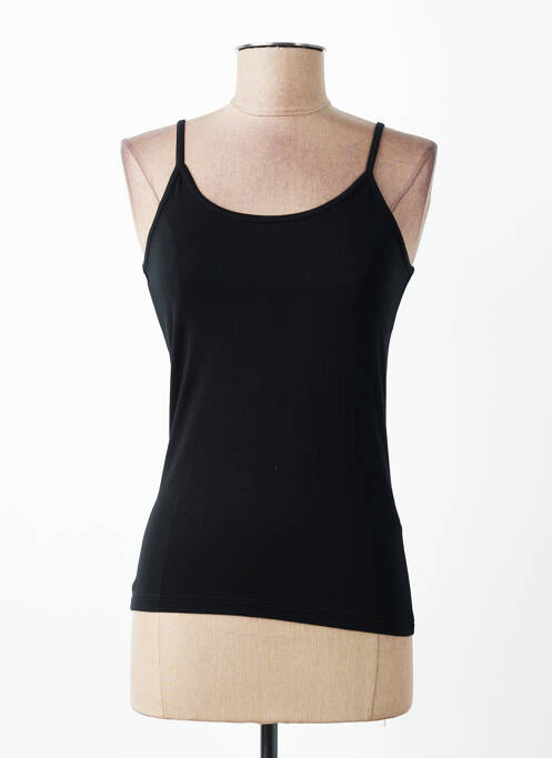 Top coupe cintrée fines bretelles noir KATMAI femme