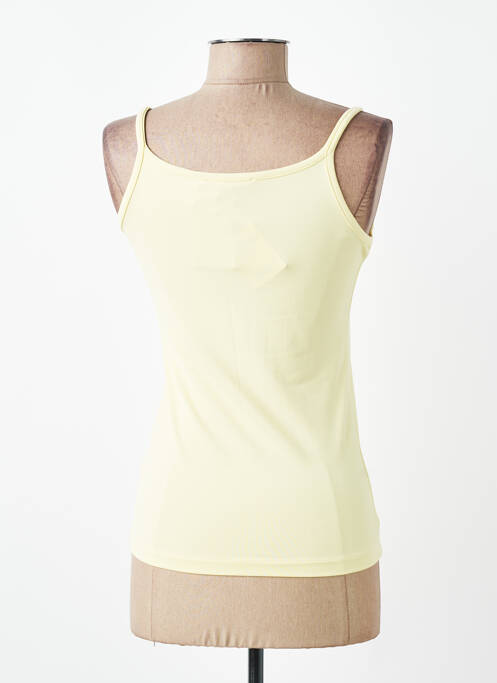 Top coupe cintrée fines bretelles jaune KATMAI femme