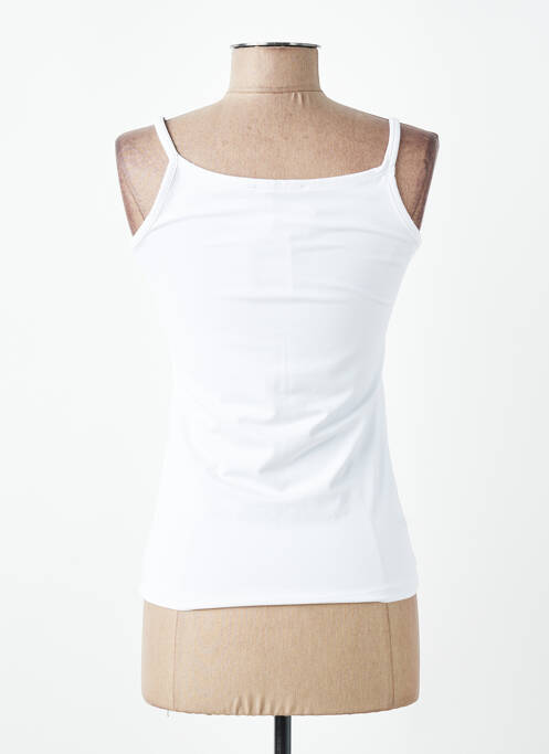 Top coupe cintrée fines bretelles blanc KATMAI femme