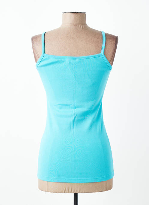Top coupe cintrée fines bretelles bleu PLURIELLES femme