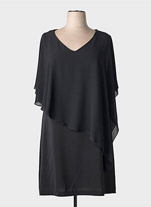 Robe mi-longue sans manche sans manche noir SPG WOMAN femme