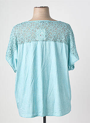 Top manches courtes manches courtes bleu POMME ROUGE femme