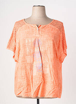 Top manches courtes manches courtes orange POMME ROUGE femme