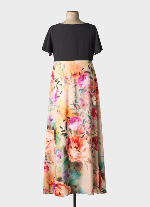 Robe longue manches courtes manches courtes noir SPG WOMAN femme