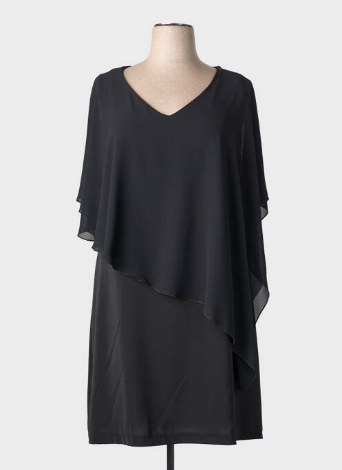 Robe mi-longue sans manche sans manche noir SPG WOMAN femme