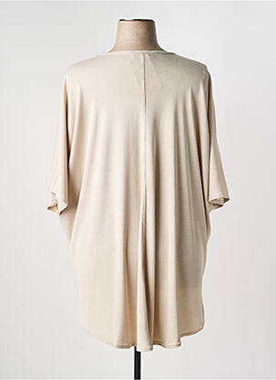 Tunique manches courtes coupe fluide beige 2W PARIS femme