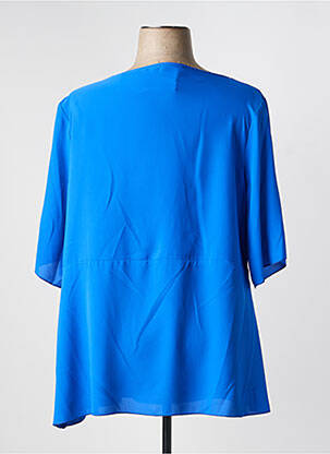 Tunique manches courtes col v bleu SPG WOMAN femme