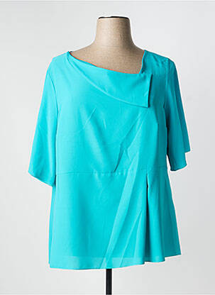 Tunique manches courtes col v bleu clair SPG WOMAN femme
