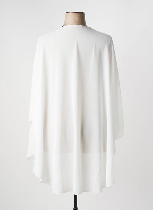 Gilet manches longues fermeture boutonnée sur le devant blanc SPG WOMAN femme