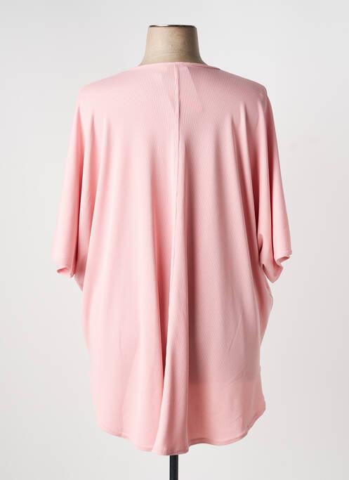 Tunique manches courtes coupe fluide rose 2W PARIS femme