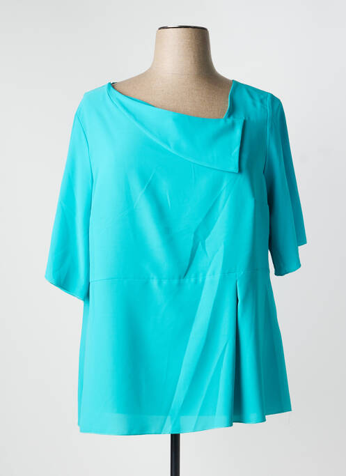 Tunique manches courtes col v bleu clair SPG WOMAN femme