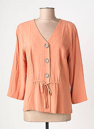 Veste casual coupe cintrée orange TELMAIL femme