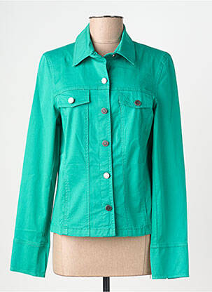 Veste casual poches vert FRANCE RIVOIRE femme