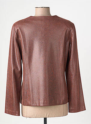 Veste casual epaulette marron GEVANA femme