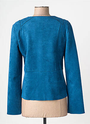 Veste casual col rond bleu DIANE LAURY femme