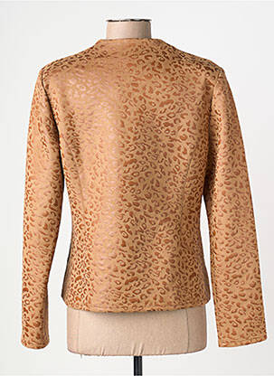 Veste chic col v beige GEVANA femme