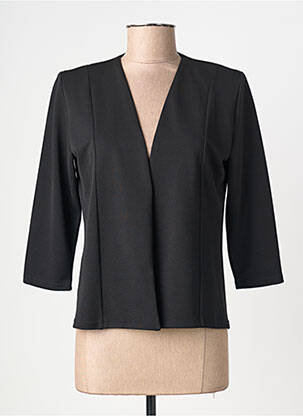 Veste casual epaulette noir GEVANA femme