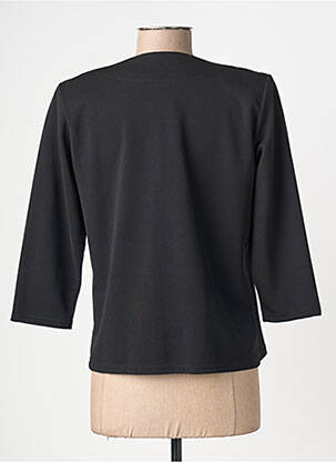 Veste casual epaulette noir GEVANA femme