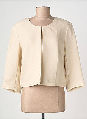 Veste chic tissage crêpe beige DIANE LAURY femme