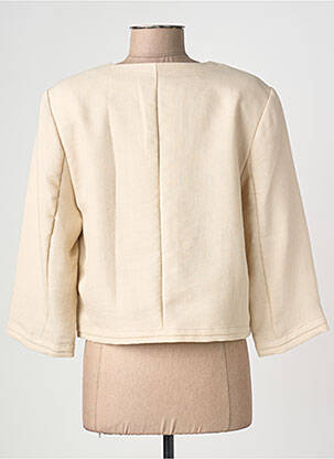 Veste chic tissage crêpe beige DIANE LAURY femme