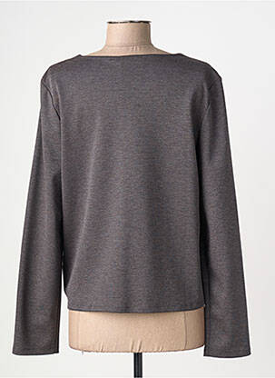 Veste casual col rond gris DIANE LAURY femme