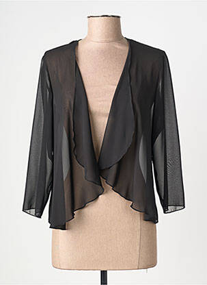 Gilet manches longues manches 3/4 noir FRANCE RIVOIRE femme