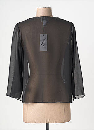 Gilet manches longues manches 3/4 noir FRANCE RIVOIRE femme