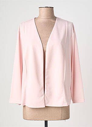 Gilet manches longues manches 3/4 rose GREGORY PAT femme