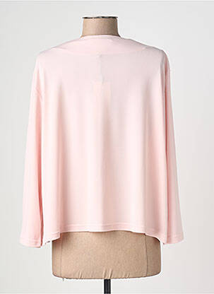 Gilet manches longues manches 3/4 rose GREGORY PAT femme