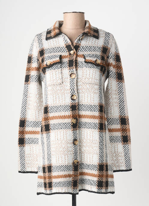 Gilet manches longues stretch beige DIANE LAURY femme
