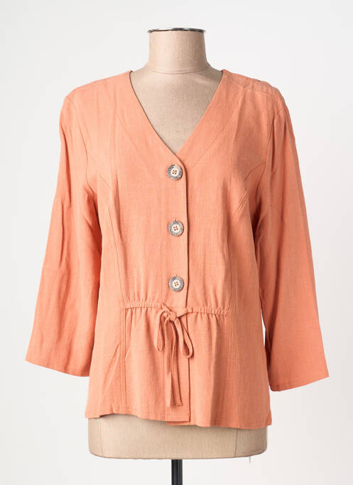 Veste casual coupe cintrée orange TELMAIL femme