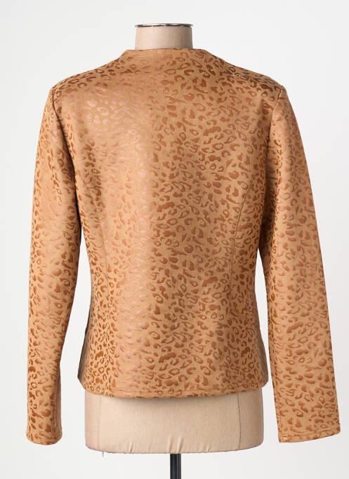 Veste chic col v beige GEVANA femme