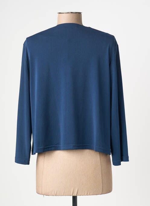 Gilet manches longues manches 3/4 bleu GREGORY PAT femme