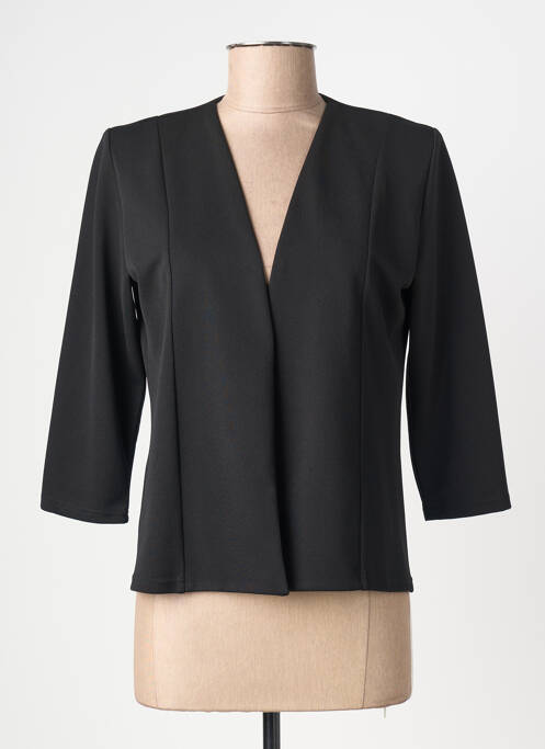 Veste casual epaulette noir GEVANA femme