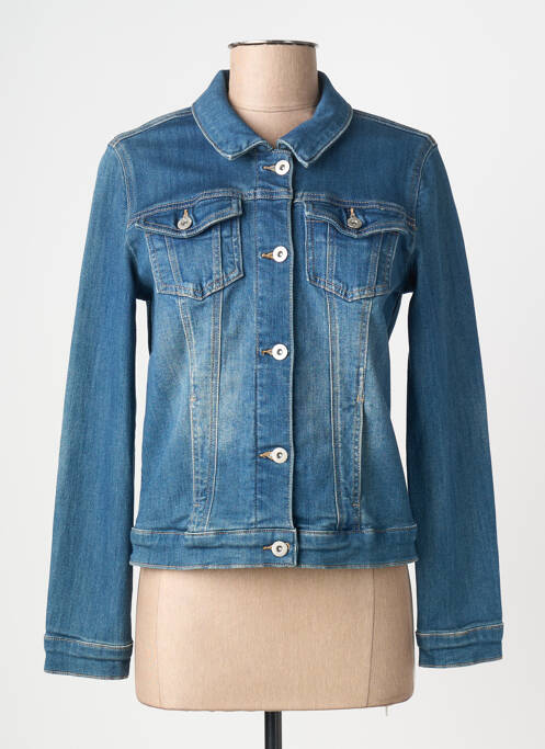 Veste casual poches bleu C'EST BEAU LA VIE femme