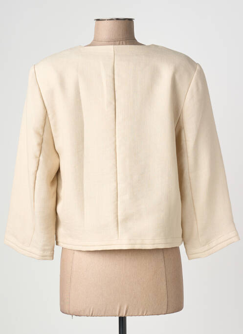 Veste chic tissage crêpe beige DIANE LAURY femme