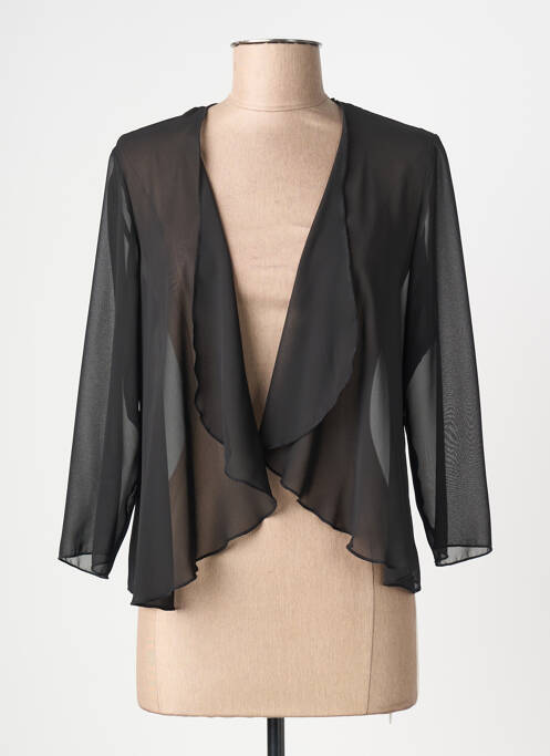 Gilet manches longues manches 3/4 noir FRANCE RIVOIRE femme