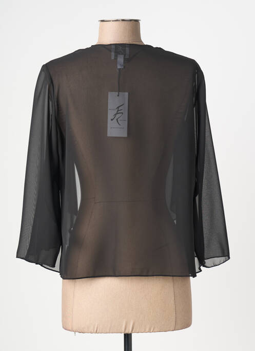 Gilet manches longues manches 3/4 noir FRANCE RIVOIRE femme