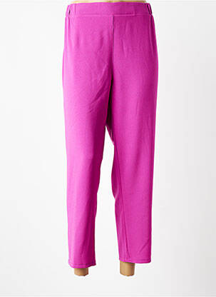 Pantalon 7/8 taille élastique violet SPG WOMAN femme