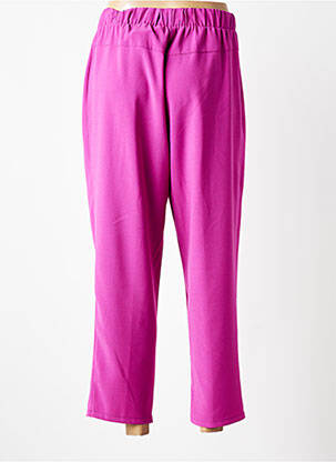 Pantalon 7/8 taille élastique violet SPG WOMAN femme