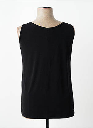 Top col v sans manche noir SPG WOMAN femme