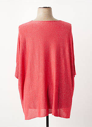 Pull coupe droite sans manche rouge D&Z FASHION femme