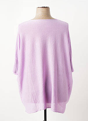 Pull coupe droite sans manche violet D&Z FASHION femme