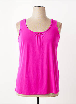 Top coupe fluide sans manche violet SPG WOMAN femme