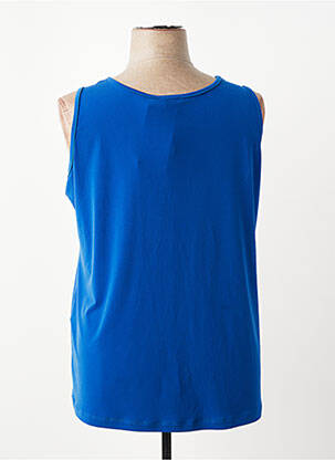 Top coupe fluide sans manche bleu SPG WOMAN femme