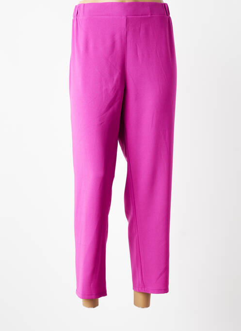 Pantalon 7/8 taille élastique violet SPG WOMAN femme