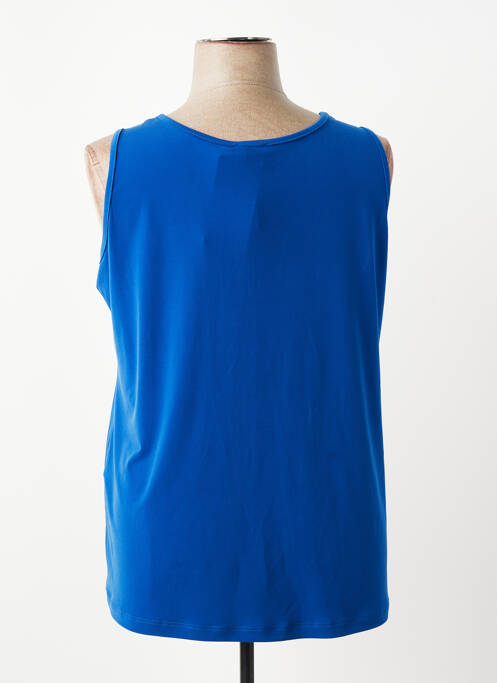 Top coupe fluide sans manche bleu SPG WOMAN femme