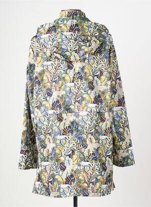 Imperméable manches longues a capuche vert CONCEPT K femme