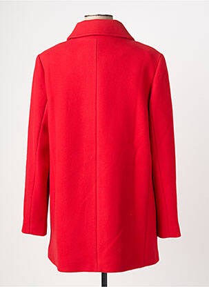 Manteau court coupe droite sans capuche rouge DIANE LAURY femme
