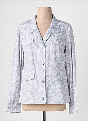 Veste casual col tailleur bleu CONCEPT K femme